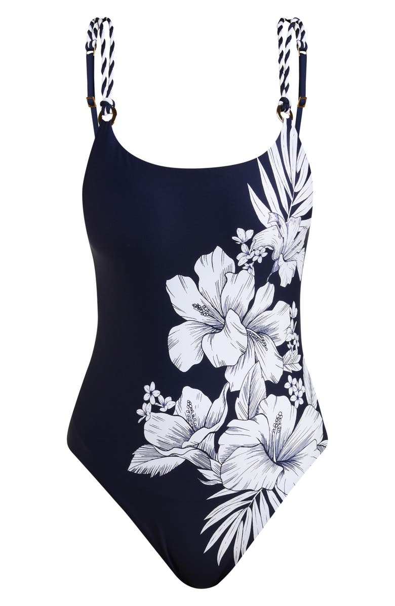 La Blanca Mariner One-Piece Swimsuit, Alternate, color, 