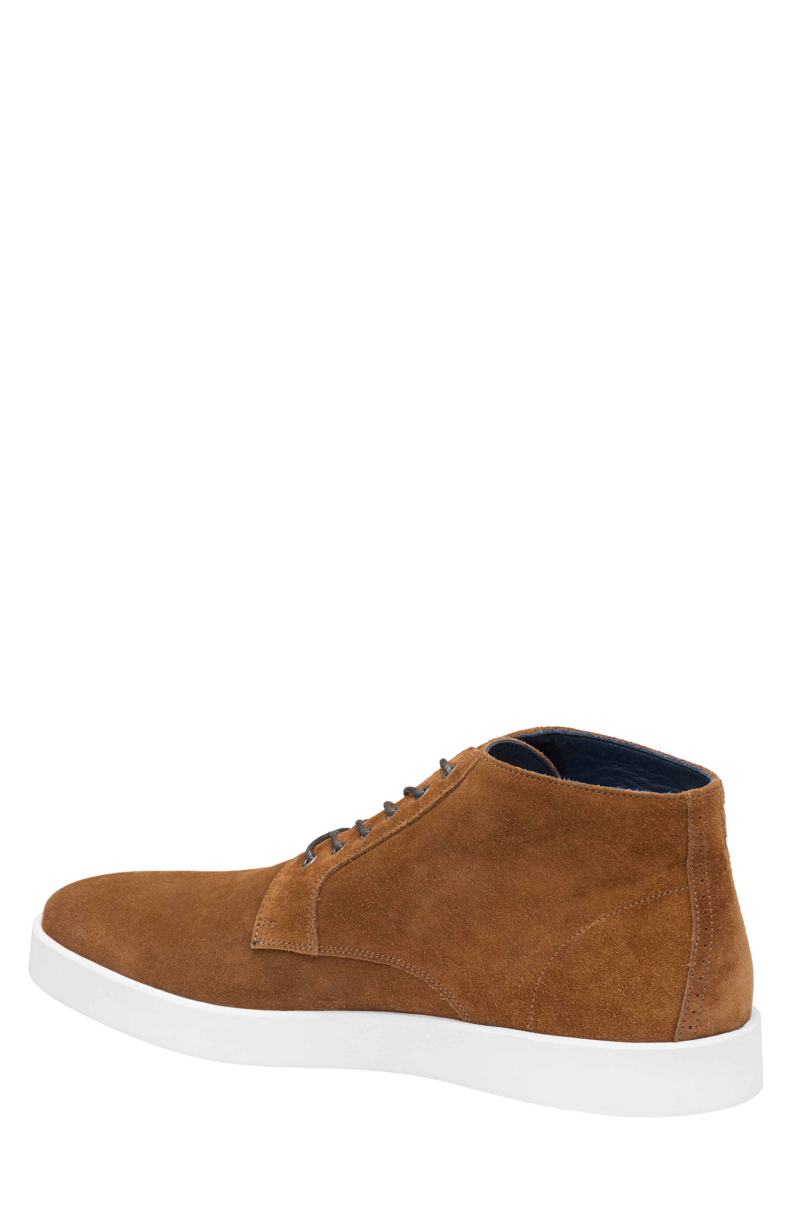 Johnston & Murphy Bolivar Plain Toe Chukka, Alternate, color, Snuff Italian Suede
