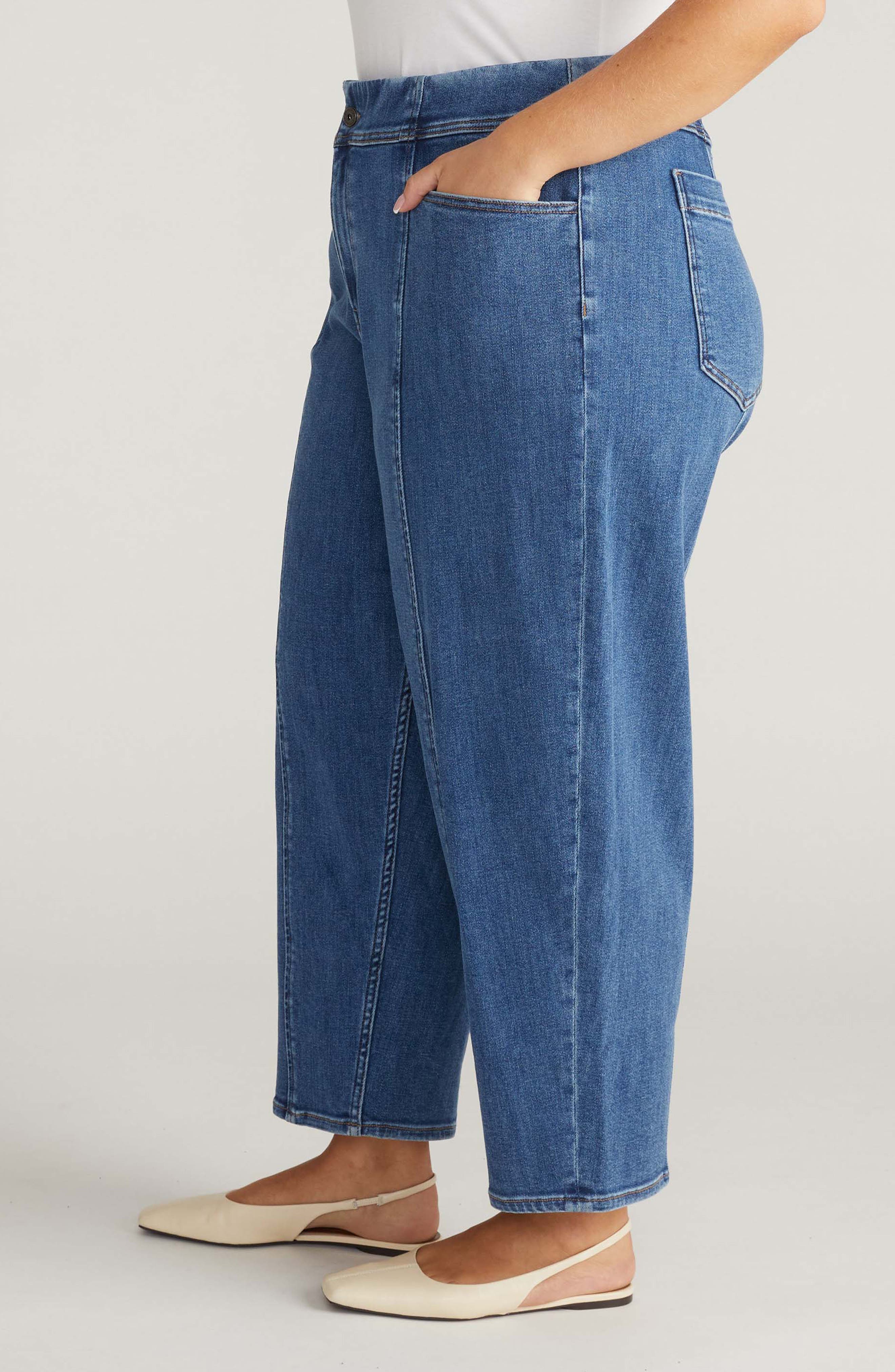 Universal Standard Keira Seamed High Waist Wide Leg Jeans (Women ...