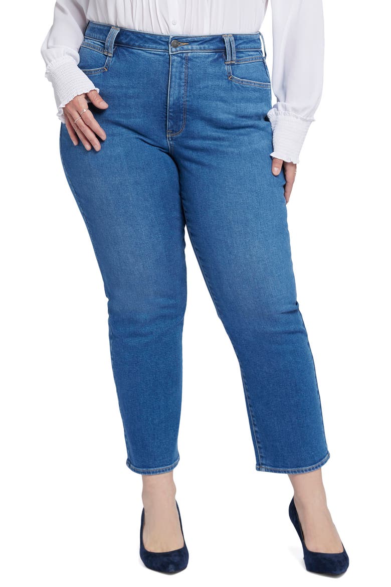 High Waist Ankle Relaxed Straight Leg Jeans, Main, color, ROCKFORD