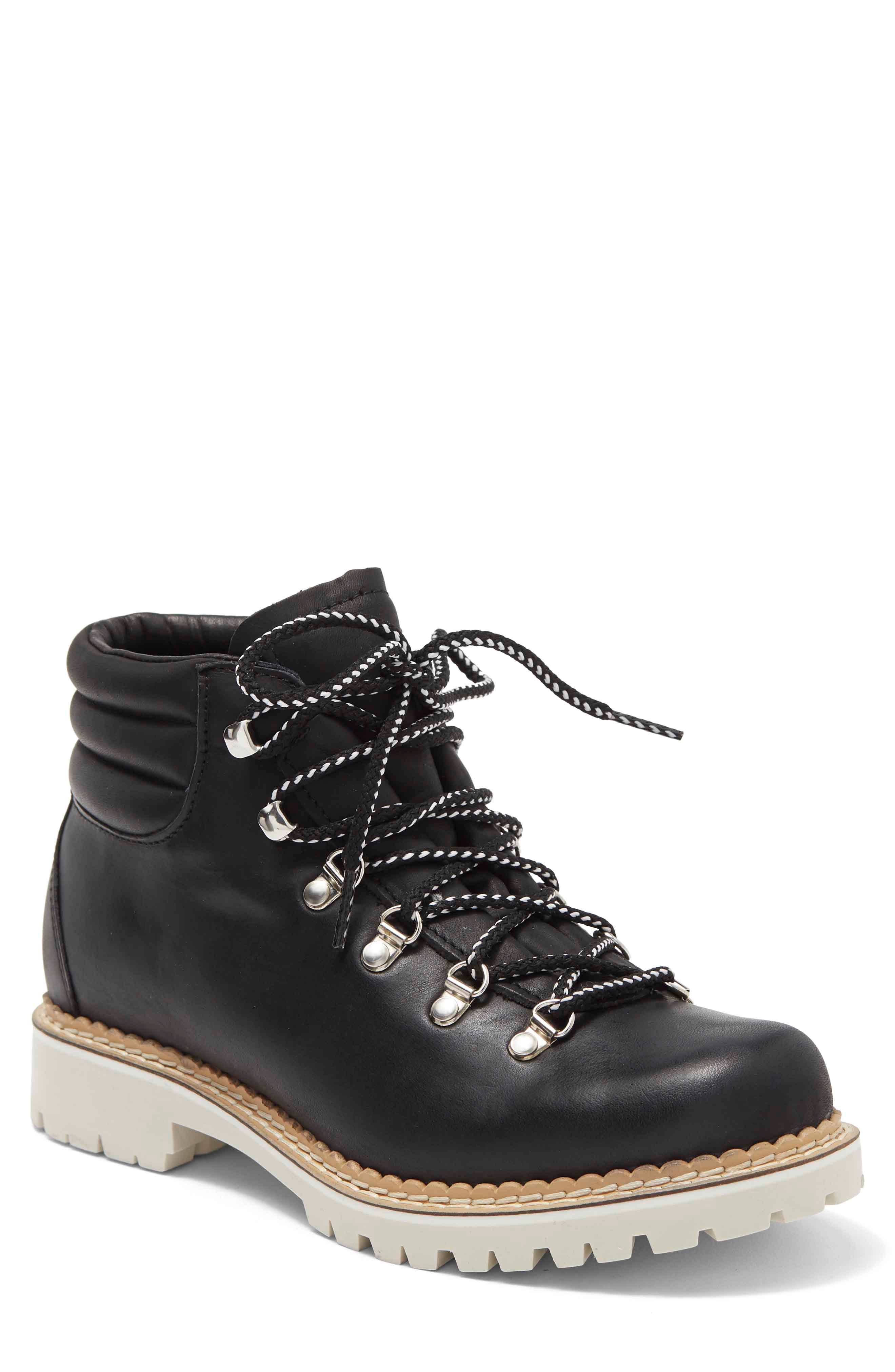 La Montelliana Margherita Lace-Up Boot, Main, color, Black