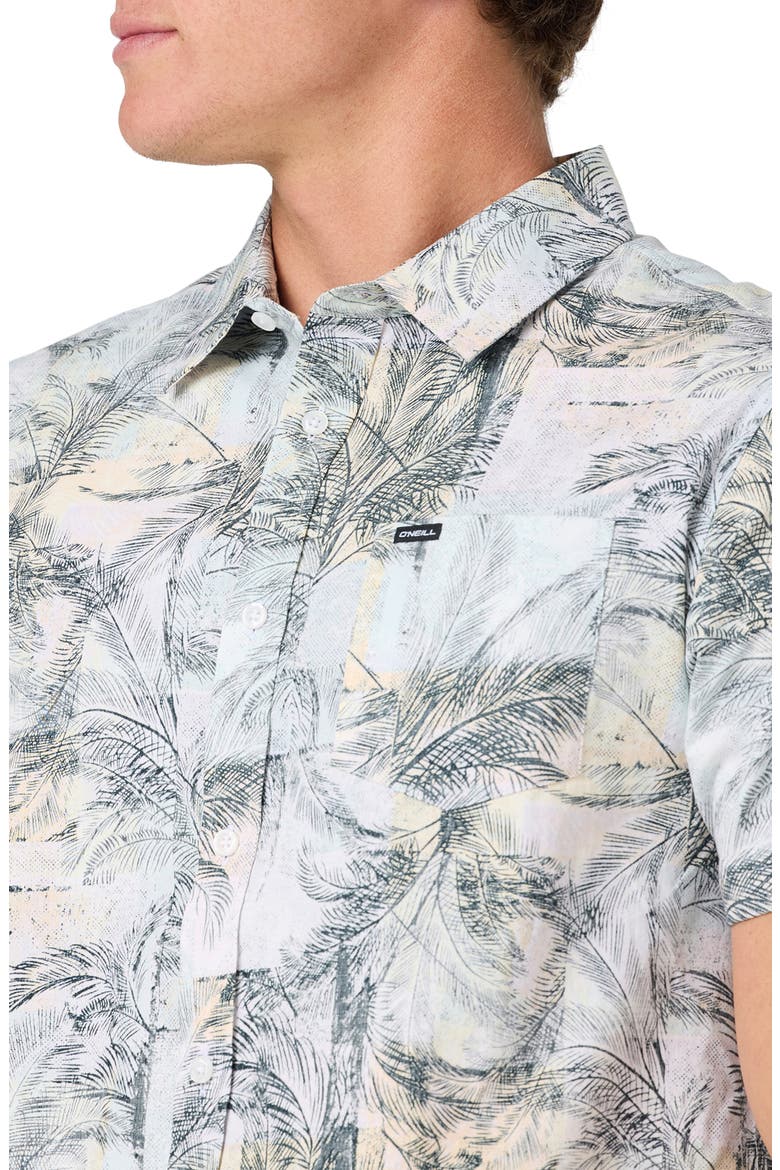 Terrace Standard Fit Short Sleeve Button-Up Shirt, Alternate, color, WHITE