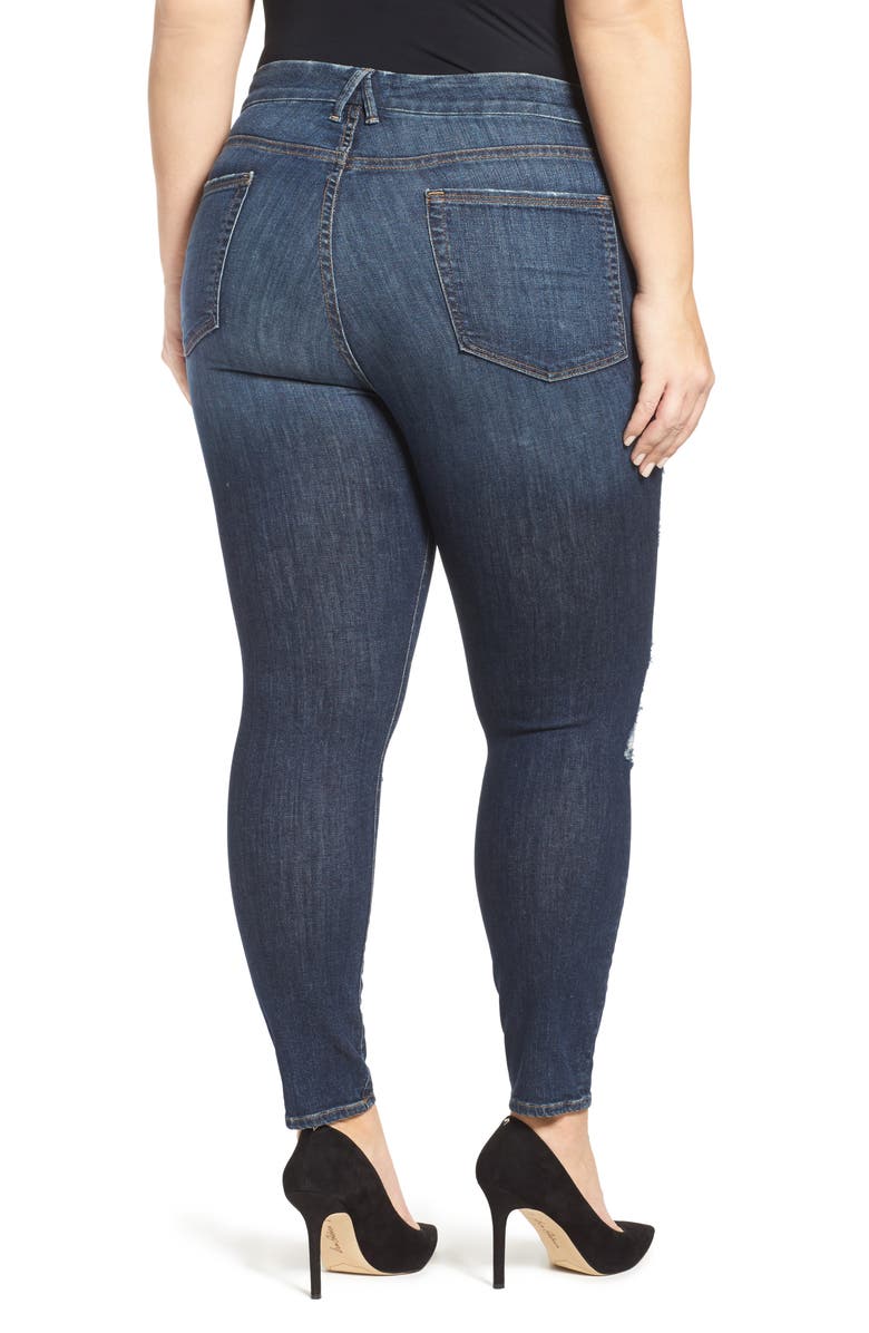 Good American Good Legs High Rise Crop Skinny Jeans, Alternate, color,