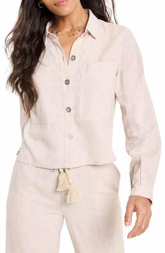 NIC+ZOE Rumba Linen Blend Shirt Jacket