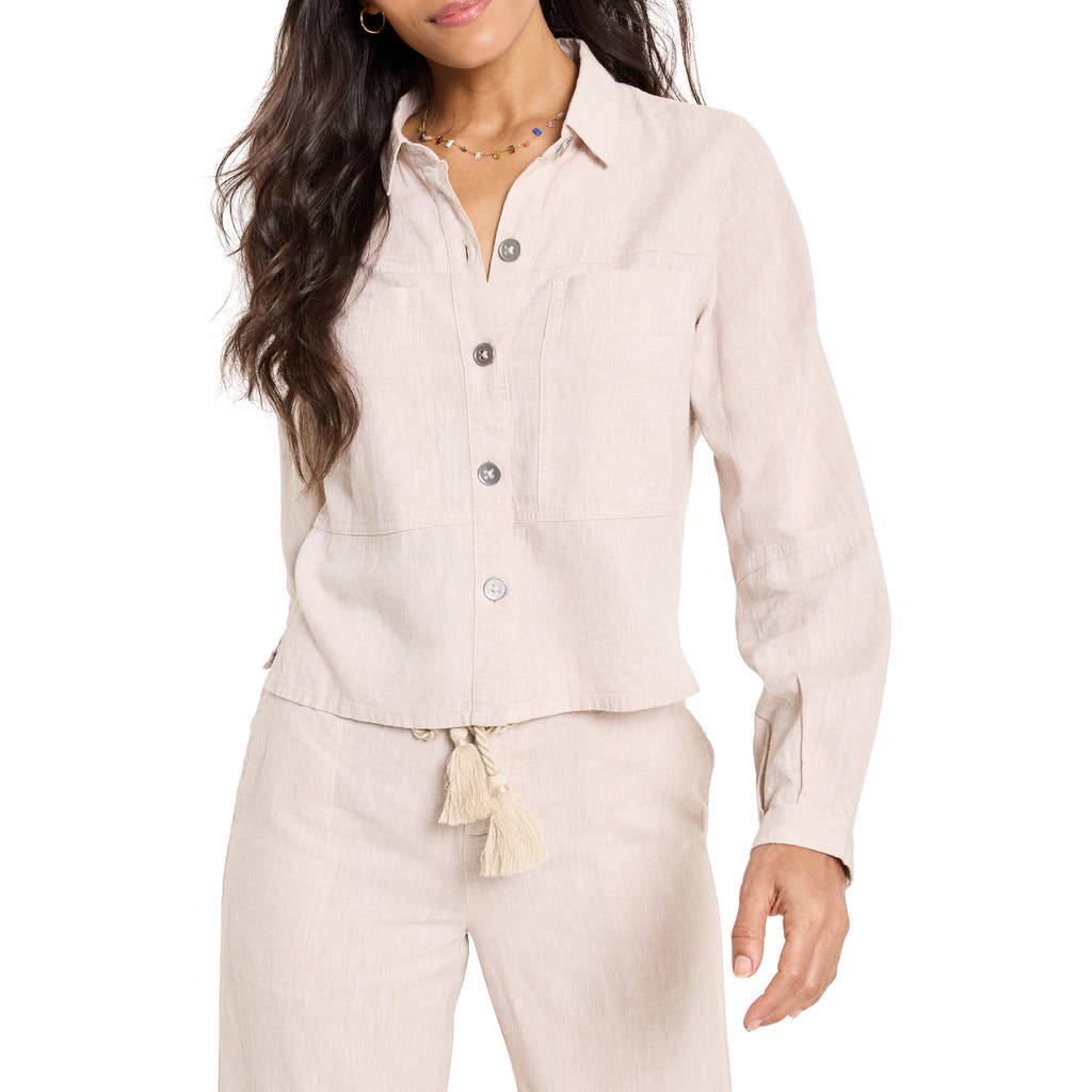 Nic + Zoe Nic+zoe Rumba Linen Blend Shirt Jacket