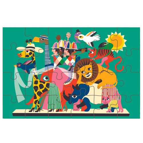 Journey of Something Animal Carnival 24 Piece Puzzle, 10.6 x 7 Inches in Multicolored  product