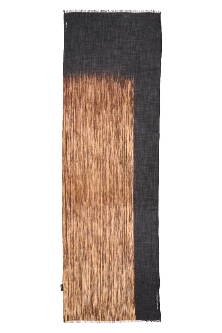Oro Lienzo Cashmere Scarf, Main, color, BLACK-VICUNA