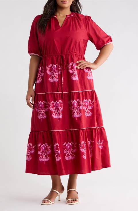 Vonie Tiered Midi Dress