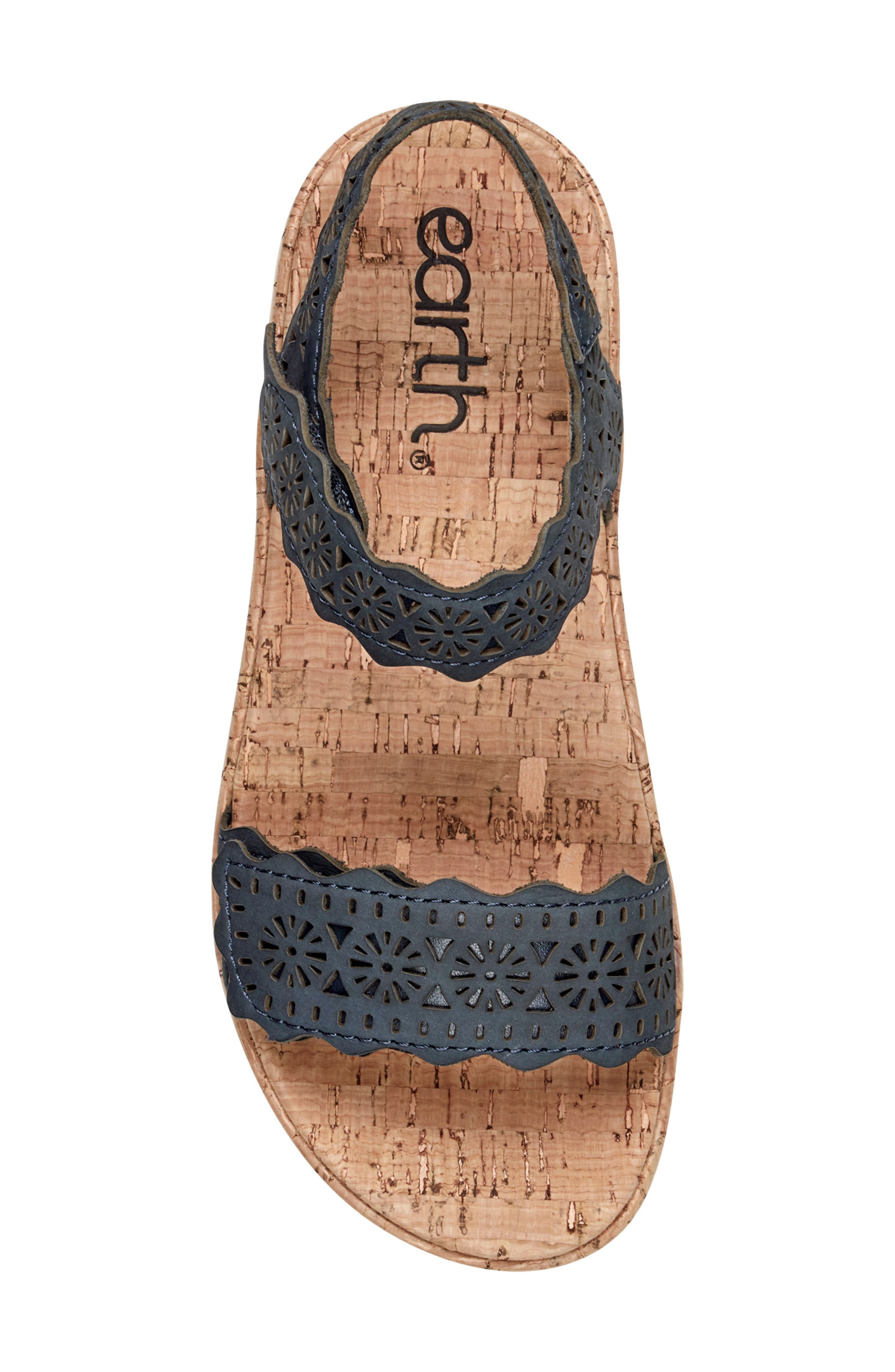 Slata Ankle Strap Platform Sandal, Alternate, color, DARK BLUE