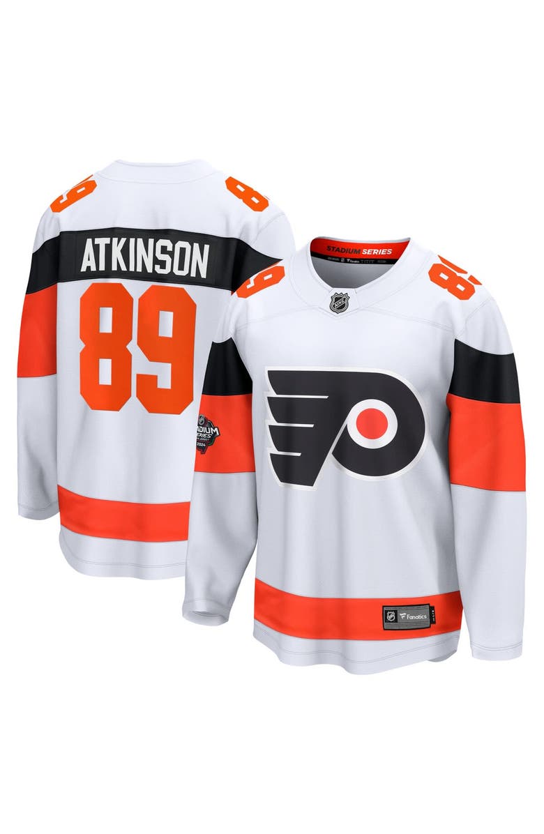 FANATICS Men's Fanatics Branded Cam Atkinson White Philadelphia Flyers ...