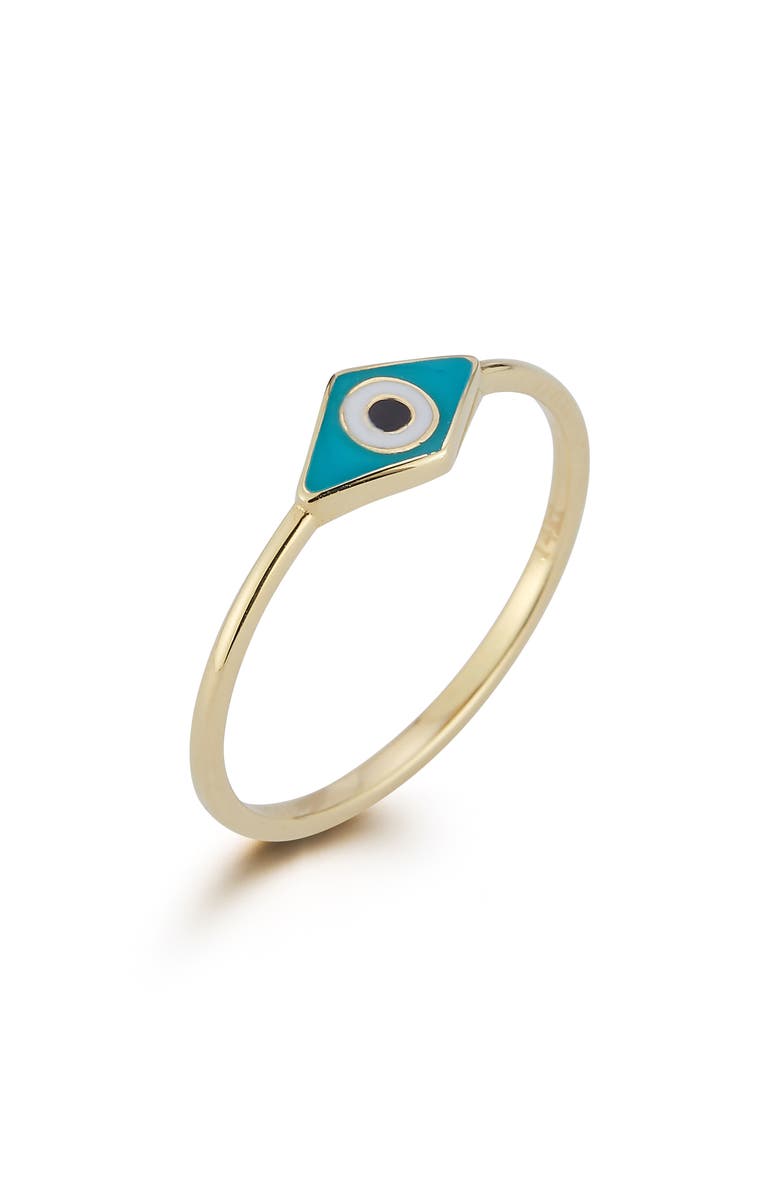 Ember Fine Jewelry Evil Eye Ring, Alternate, color, Gold