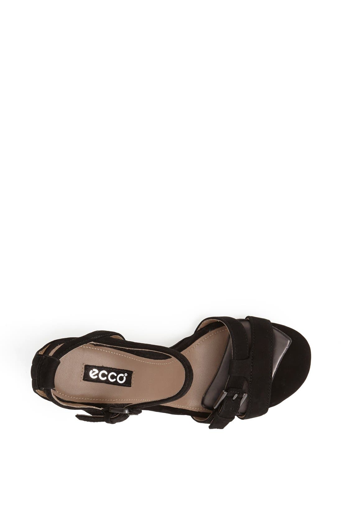 ECCO 'Rivas 75' Leather Wedge Sandal, Alternate, color, 