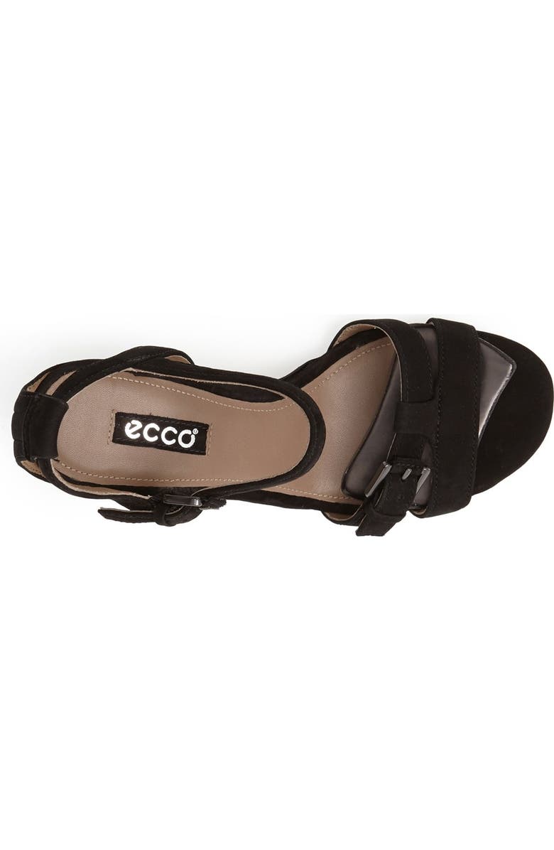 ECCO 'Rivas 75' Leather Wedge Sandal, Alternate, color,