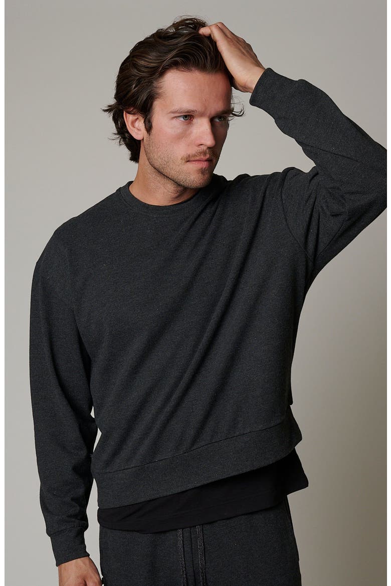Cotton Lounge Crewneck, Alternate, color, Sediment