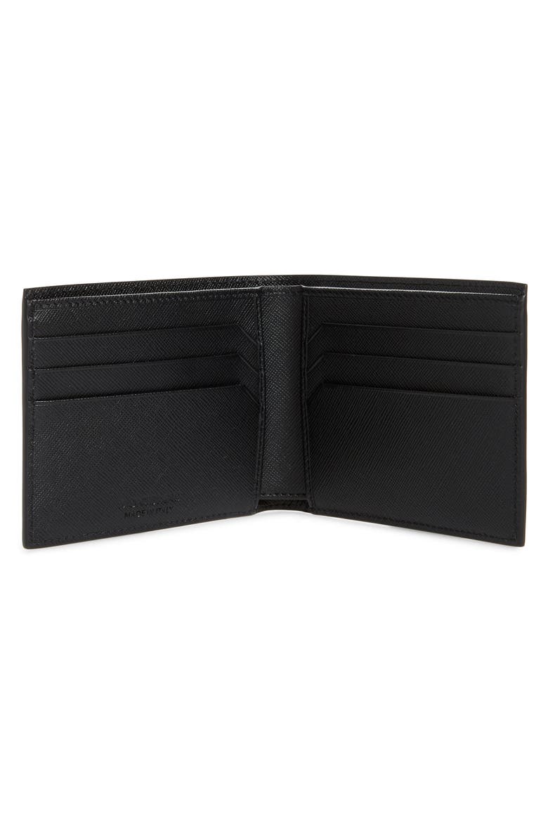 Sartorial Leather Wallet, Alternate, color, BLACK