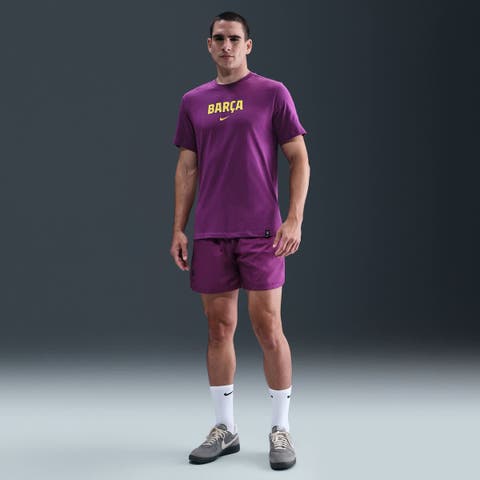 Men's Nike  Purple Barcelona 2025/26 Wordmark T-Shirt