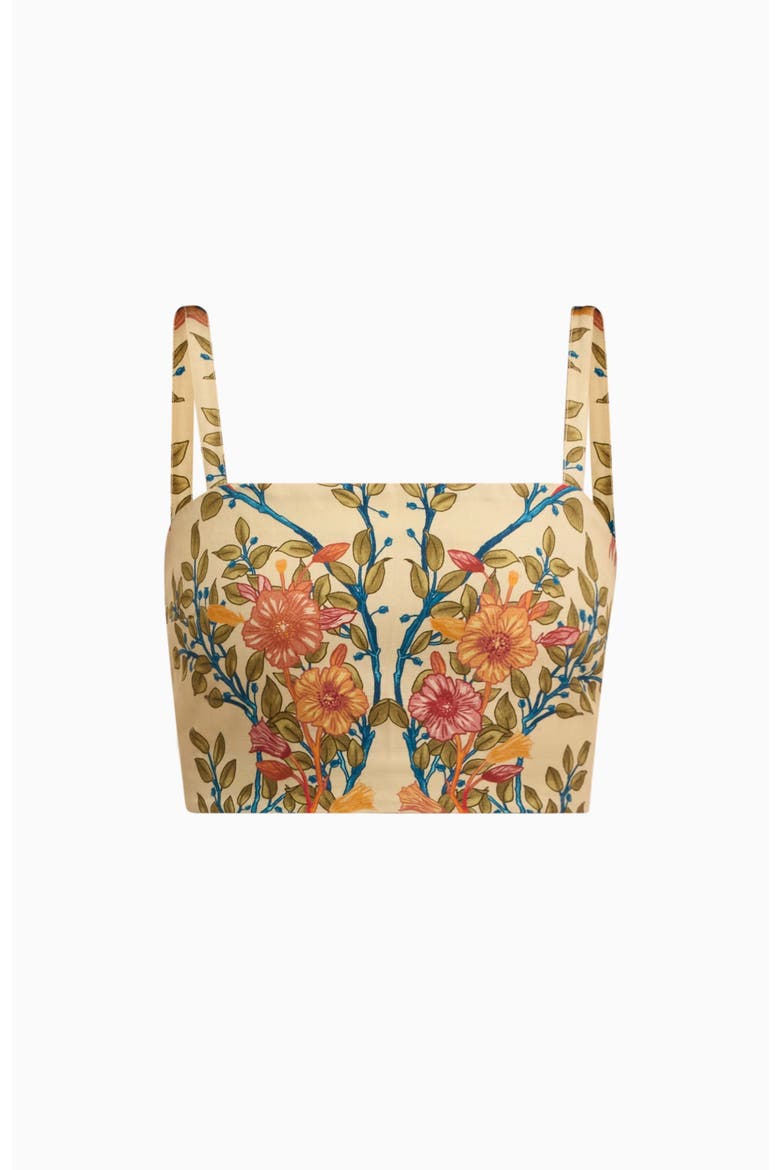Cleo Printed Top, Alternate, color, Buttercream Multi
