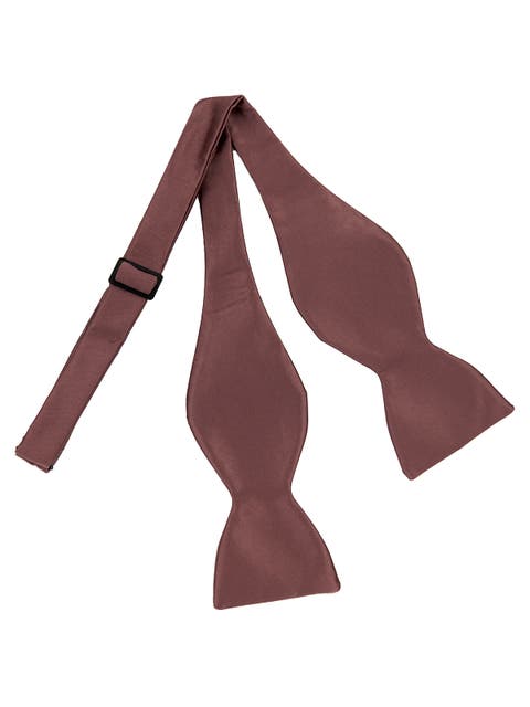 Men's Solid Satin Bow Tie