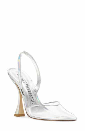 Stuart Xcurve Pointed Toe Slingback Pump