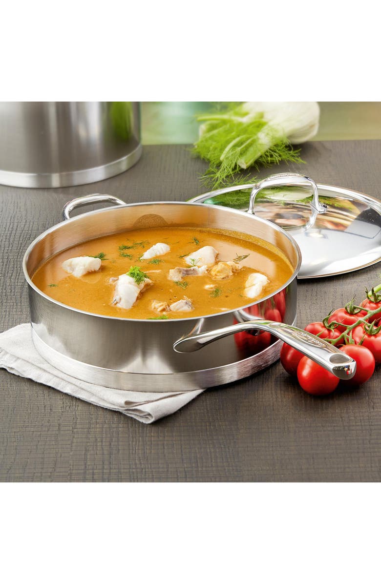 Demeyere Atlantis 5-Quart Stainless Steel Sauté Pan With Helper Handle & Lid, Alternate, color, Stainless Steel