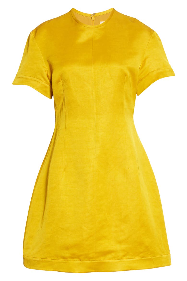 The Marcia Washed Linen Dress, Alternate, color, MARIGOLD