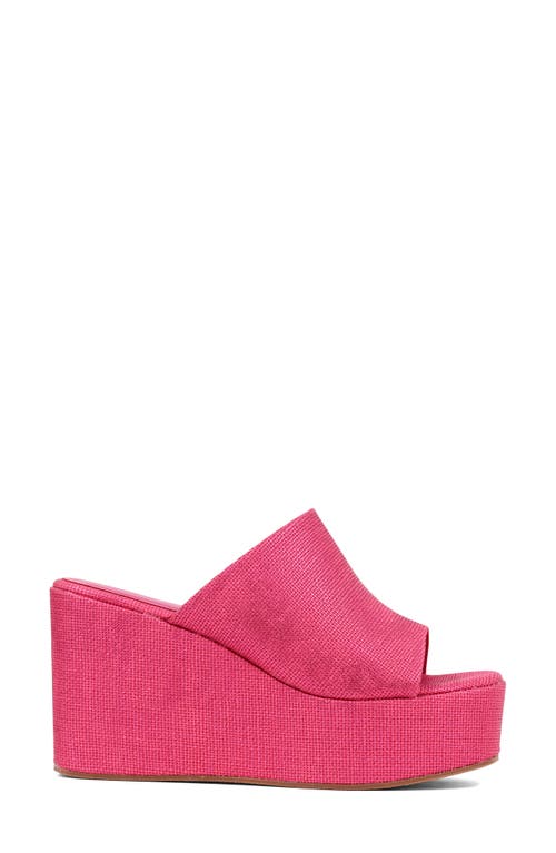 Shushop Ilaria Platform Wedge Sandal In Pink