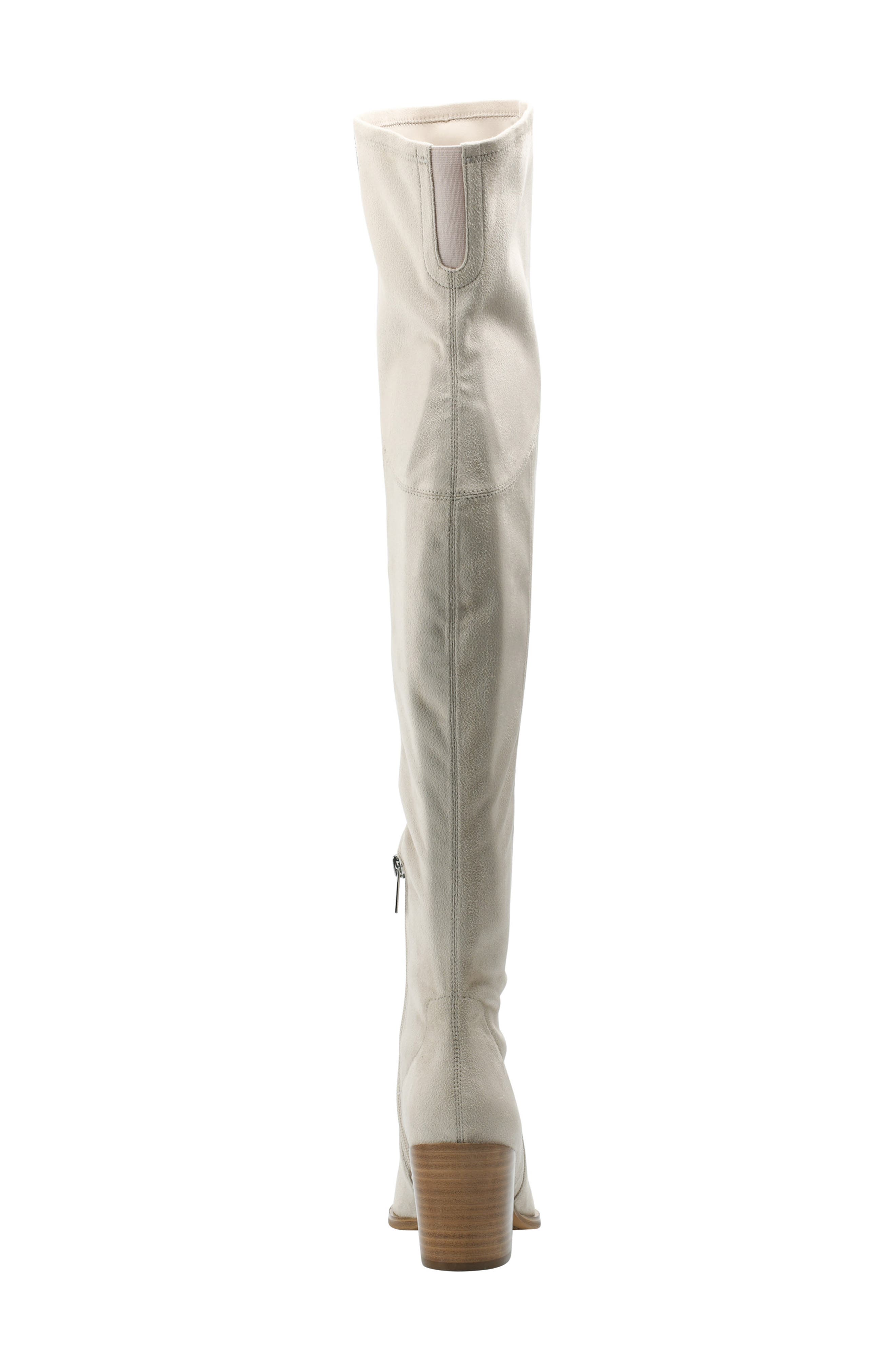 Cathi Pointed Toe Over the Knee Boot, Alternate, color, IVORY