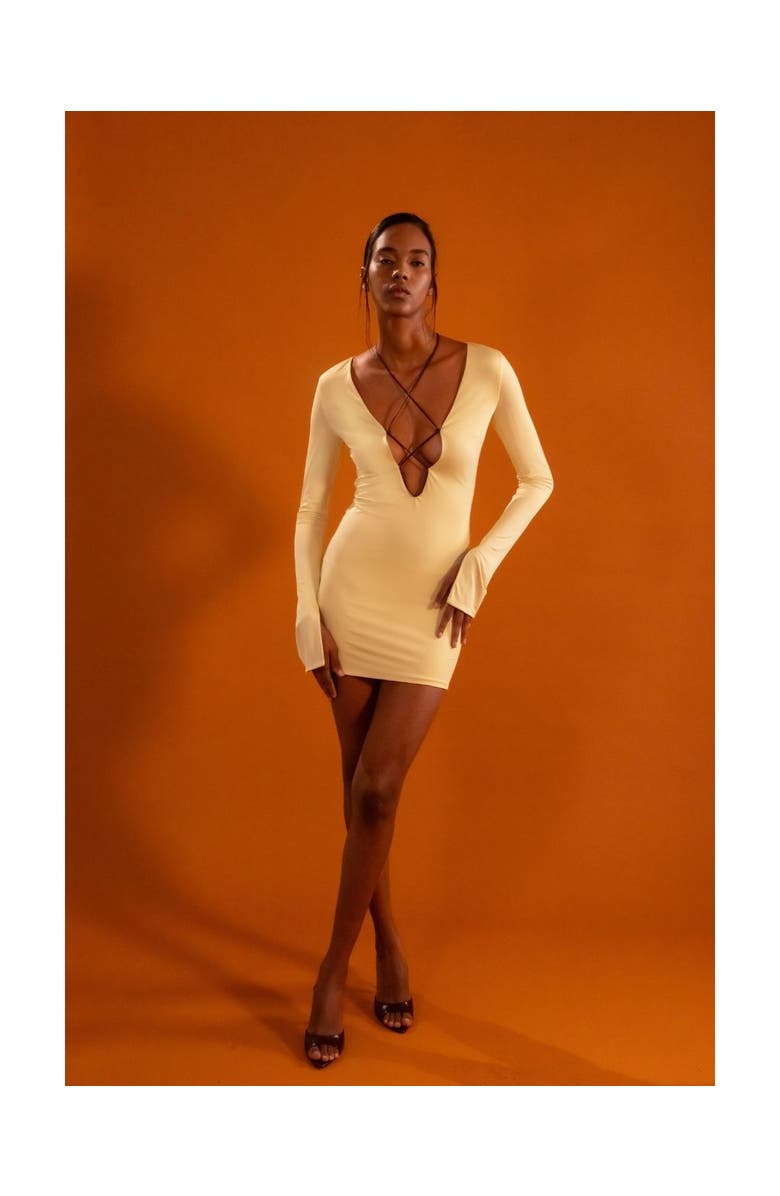 Maeve Simone Dress, Alternate, color, Butter Yellow