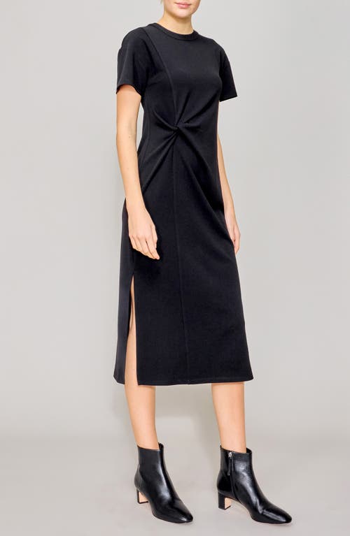 Melloday Side Twist Knit Midi Dress