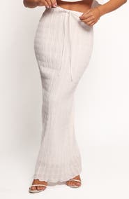 Petal & Pup Texture Tie Waist Maxi Skirt