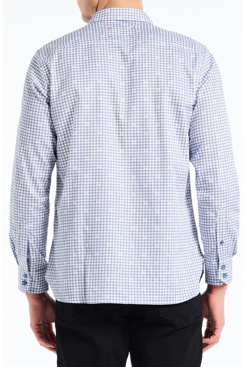Keith Long Sleeve Button-Up Shirt, Alternate, color, BLUE MULTI