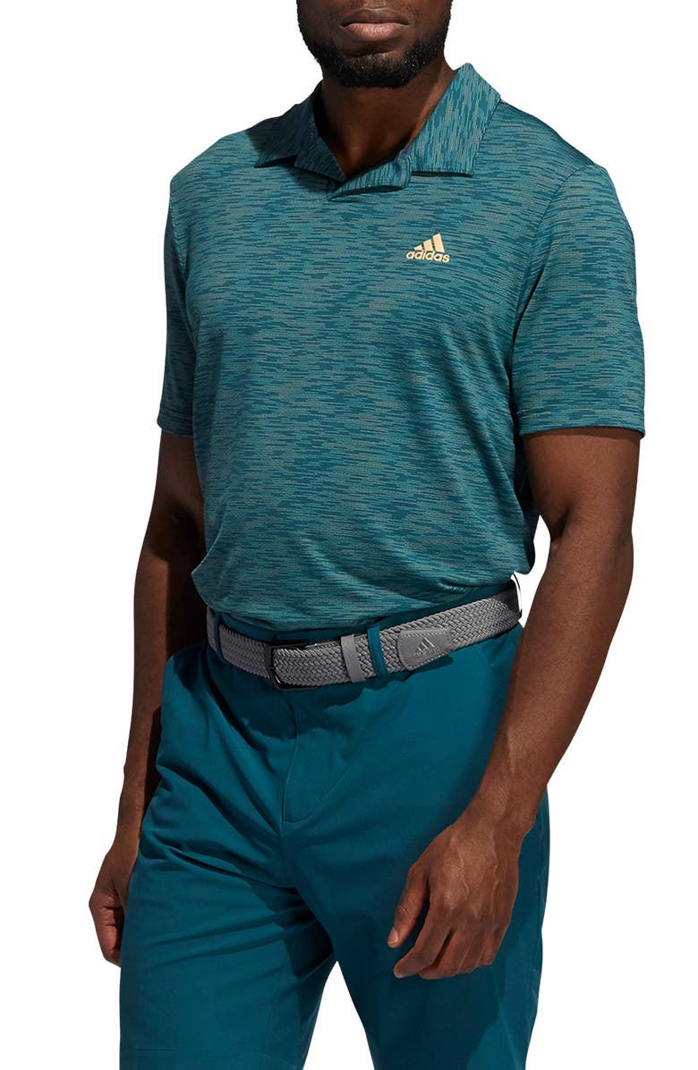 adidas Golf Mesh Broken Stripe Performance Polo, Main, color, 