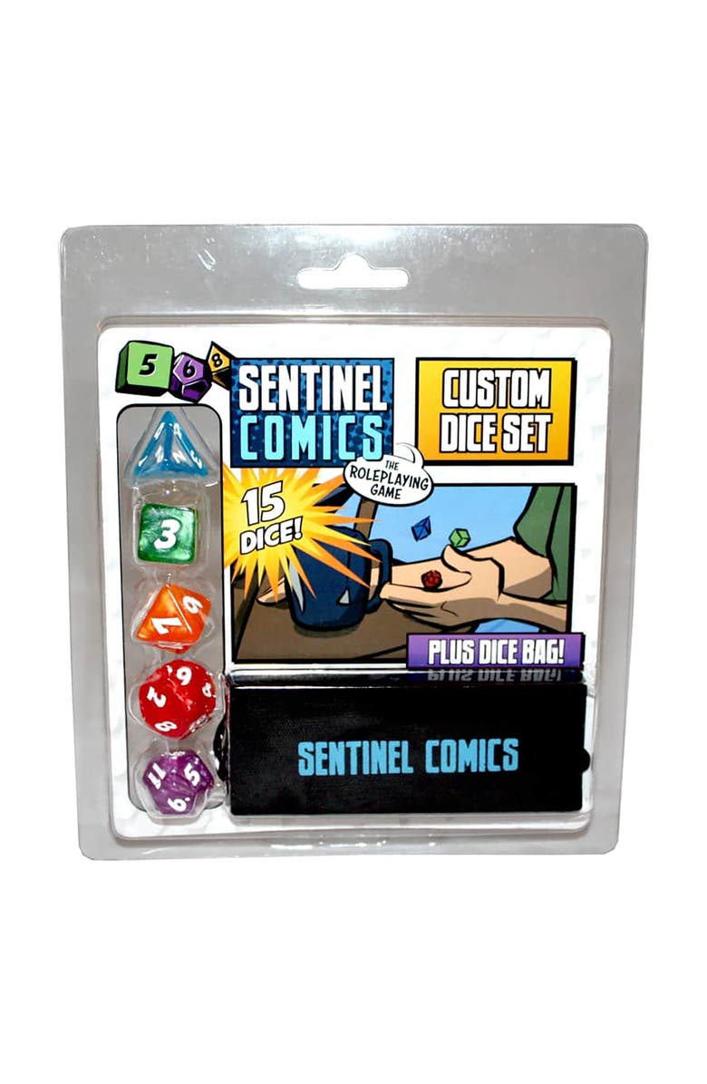 Greater Than Games Sentinel Comics The RPG Dice Set, Main, color, Multicolored