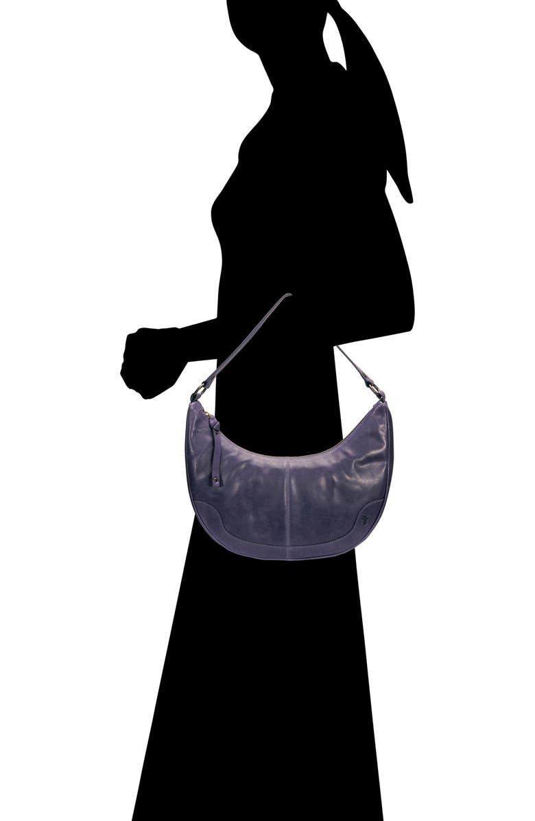 Frye Melissa Crescent Hobo Bag, Alternate, color, Eggplant