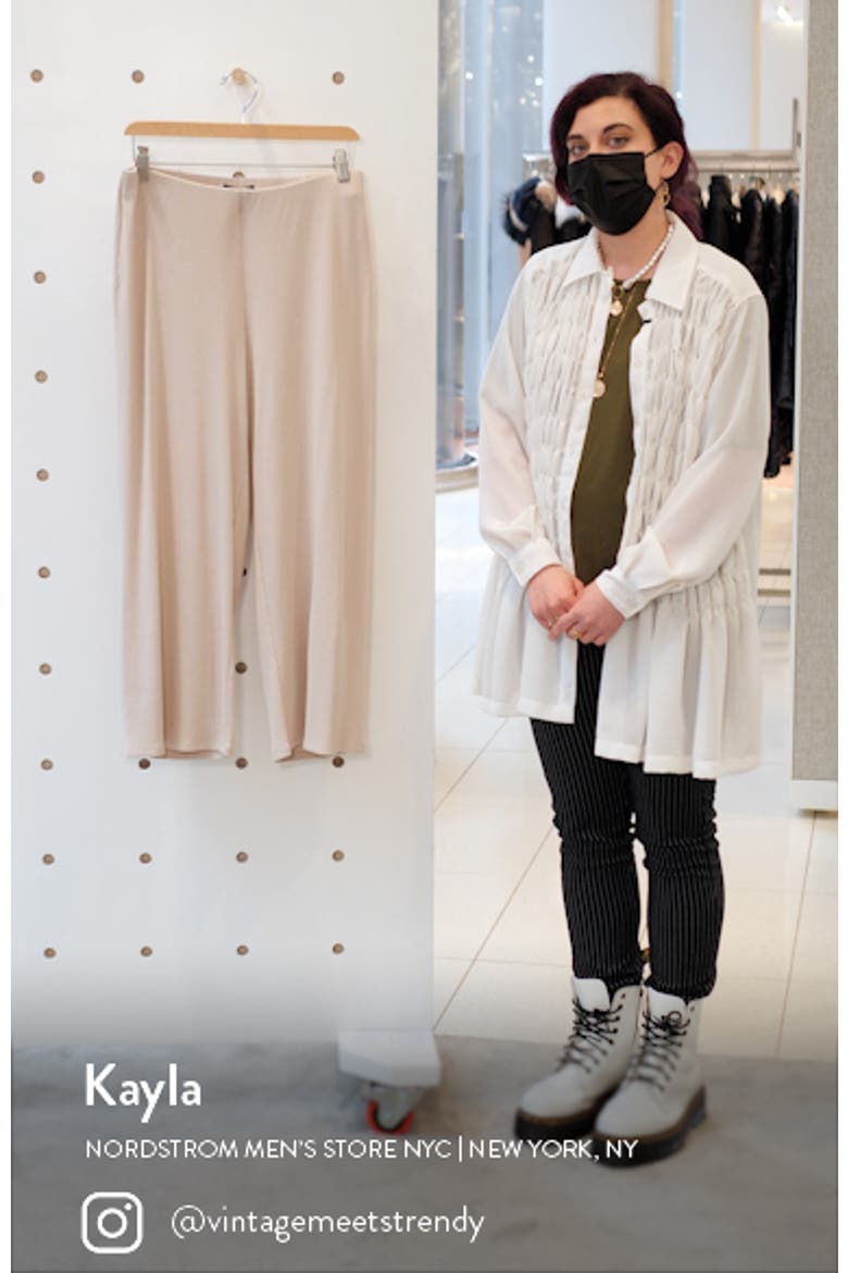 Rib Straight Leg Crop Pants video