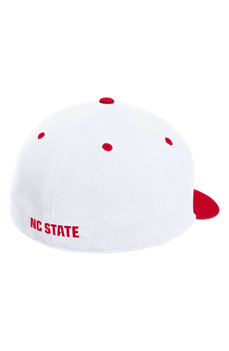 adidas Men's adidas White NC State Wolfpack On-Field Baseball Fitted Hat, Alternate, color, White