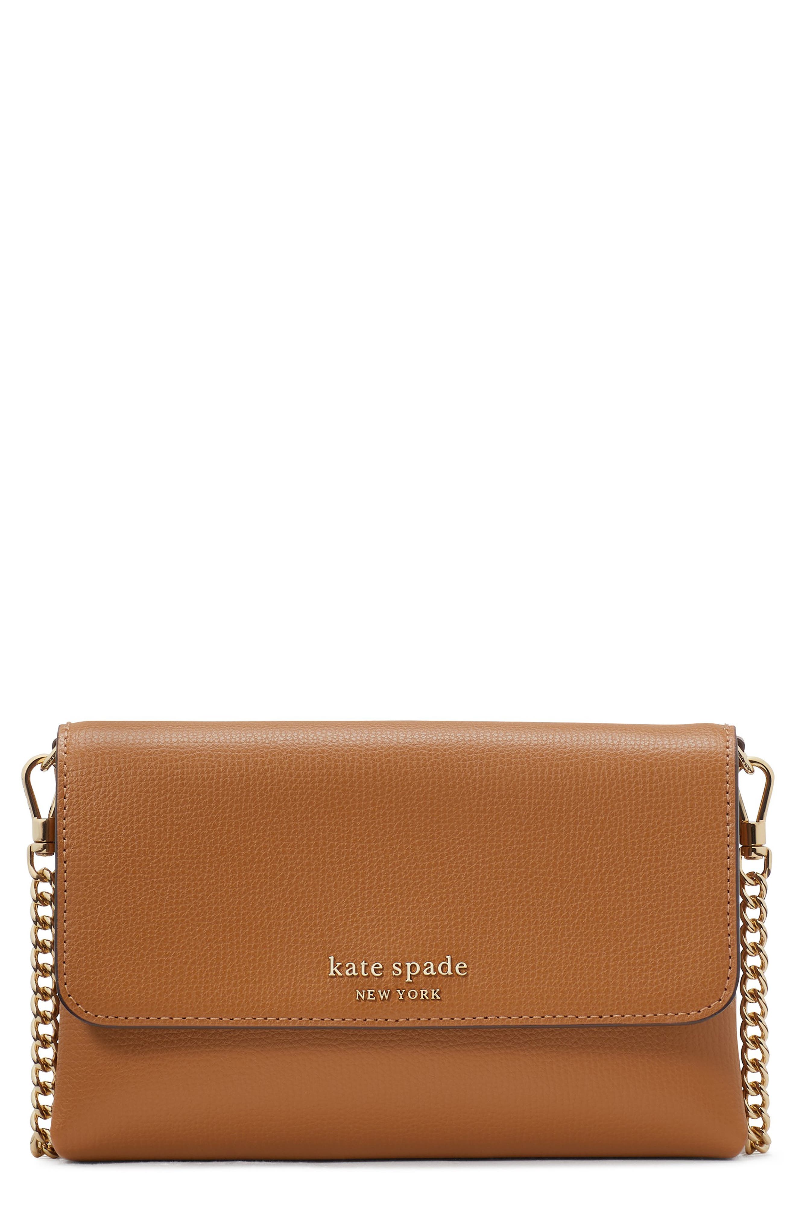 Kate Spade New York carlyle leather wallet on a chain