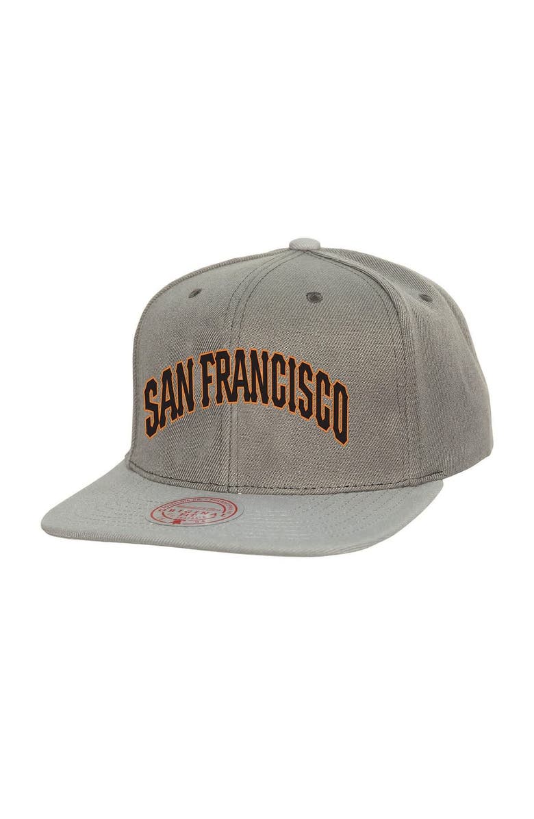 Mitchell & Ness Men's Mitchell & Ness Gray San Francisco Giants Cooperstown Collection Basic Flip Snapback Hat, Main, color, Gray