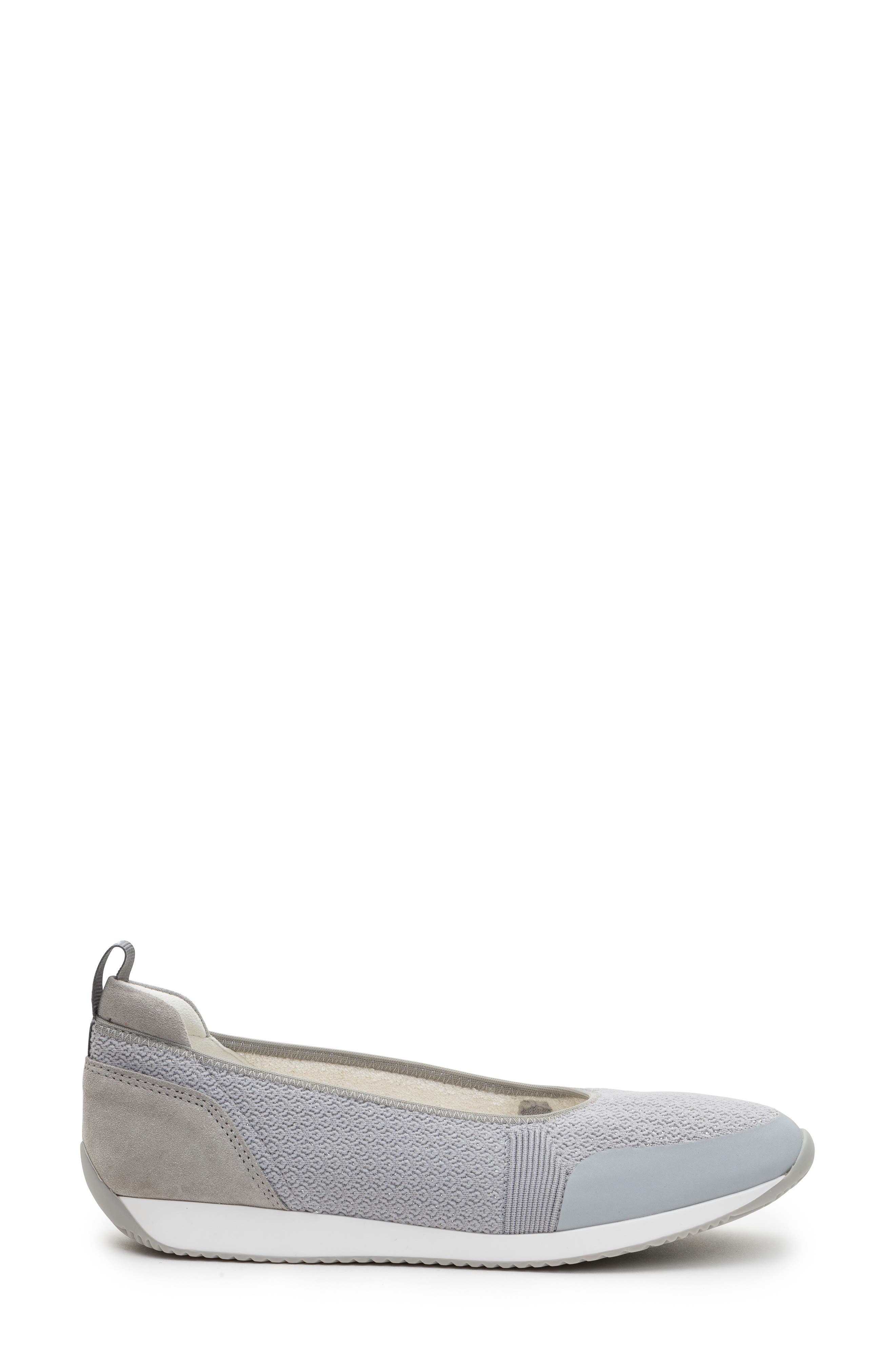 ara Perth Sport Mixed Media Ballet Flat, Alternate, color, Pebble