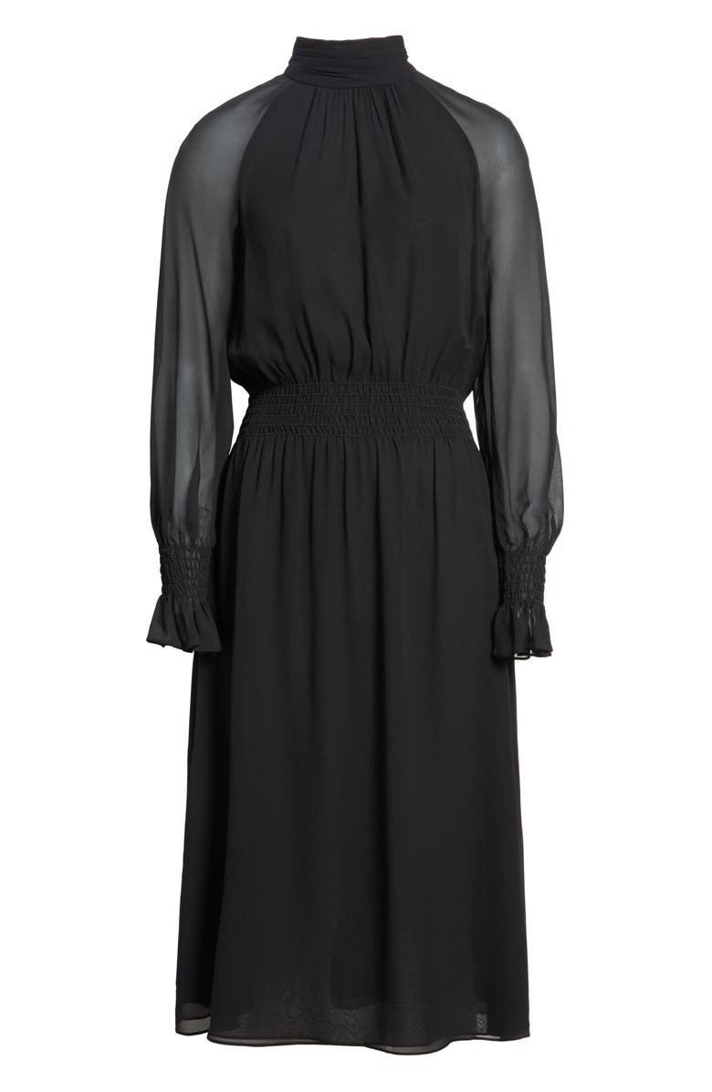 Tory Burch Collette Silk Midi Dress, Alternate, color,