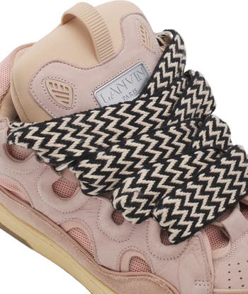 LEATHER CURB SNEAKERS