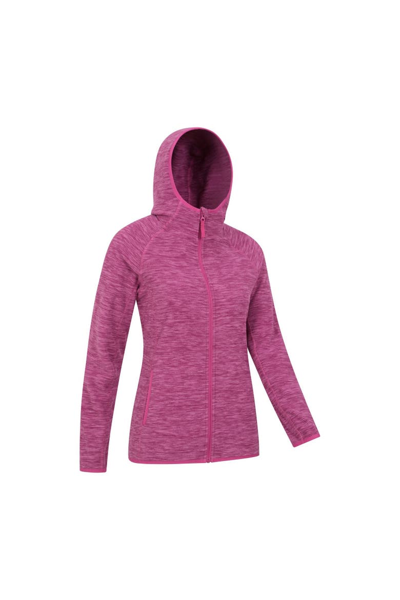Lleyn II Melange Full Zip Hoodie, Alternate, color, Berry