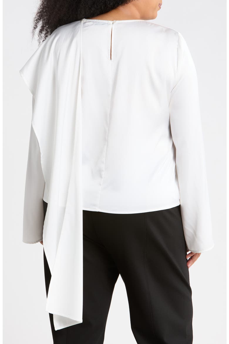 Asymmetrical Layered Ruffle Top, Alternate, color, IVORY