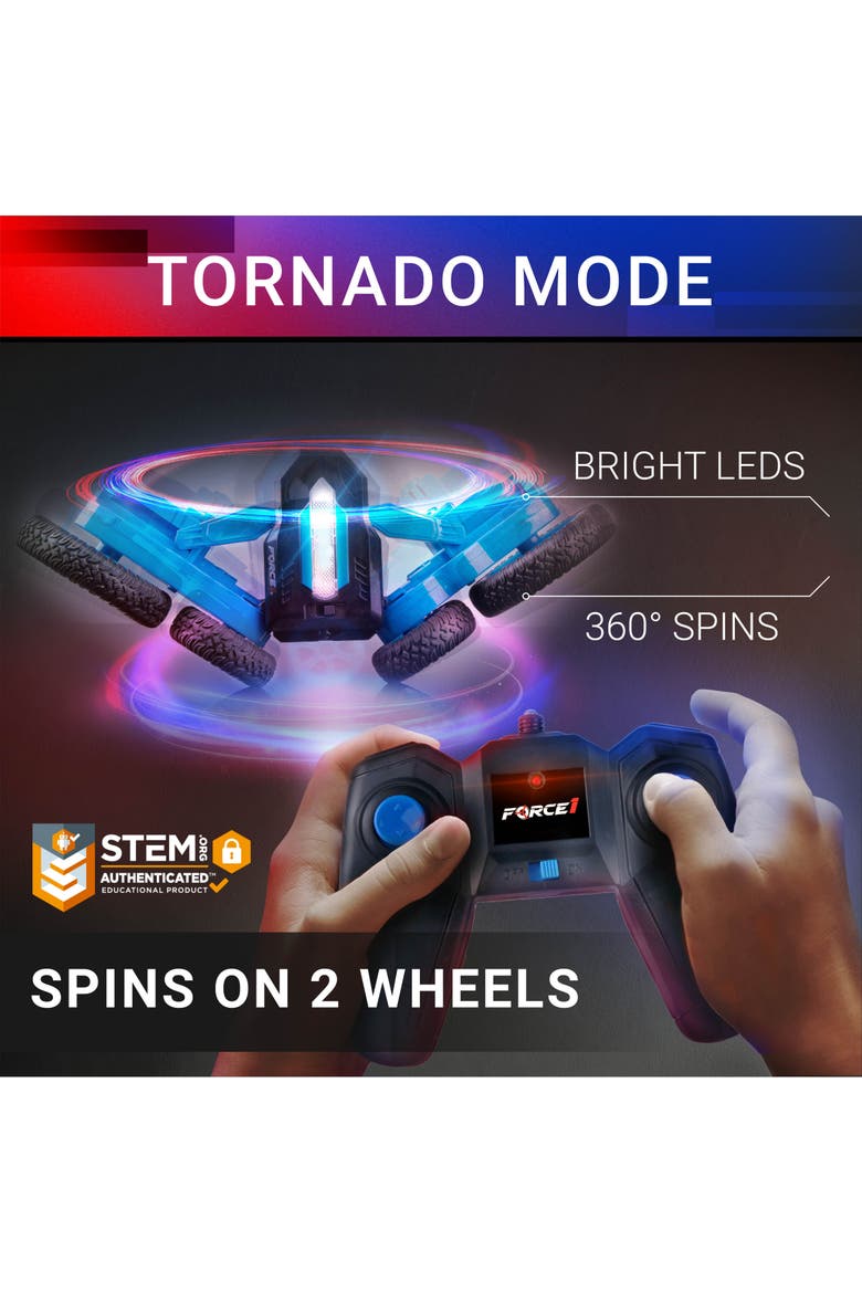 Tornado LED Remote Control Car, Alternate, color, Blue
