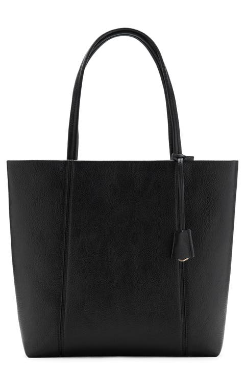 Faux Leather Shopper Bag