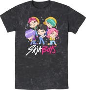 KPop Demon Hunters Mens KPop Demon Hunters Saja Boys Chibi Group T Shirt