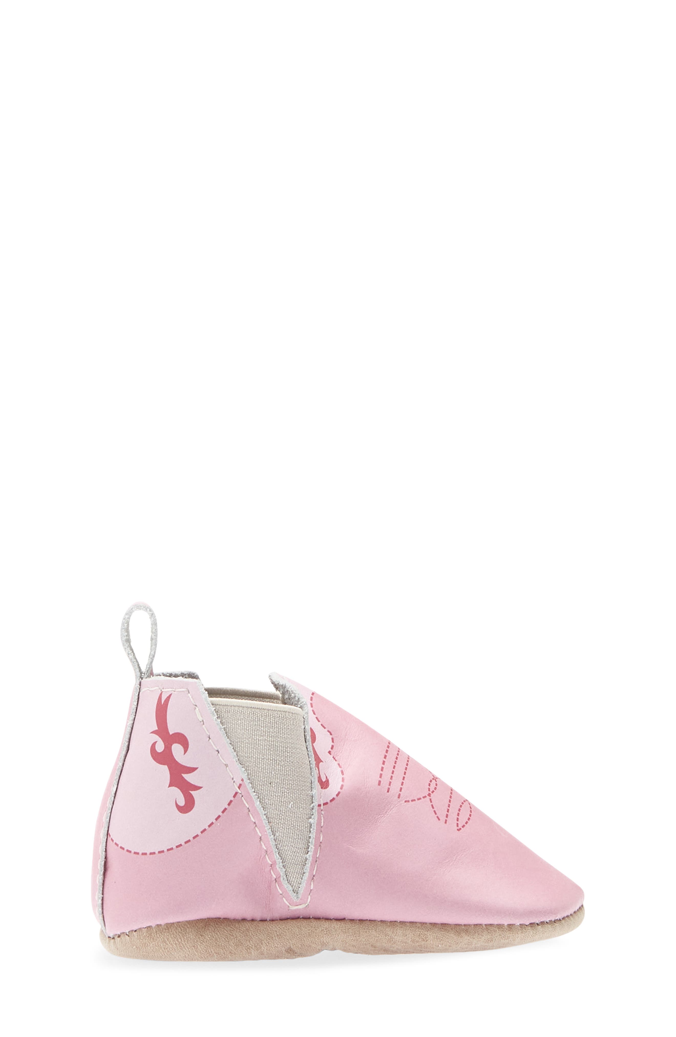Kids' Cowboy Chelsea Leather Boot, Alternate, color, BUBBLEGUM COWBOY