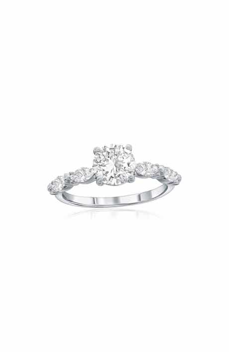 Sterling Silver Marquise Cubic Zirconia Ring