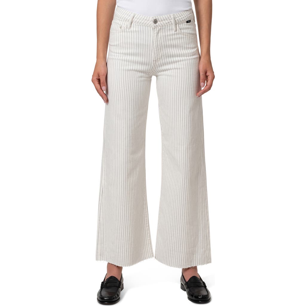 Mavi Jeans Paloma Stripe Flare Jeans In Off-white Stripe Den