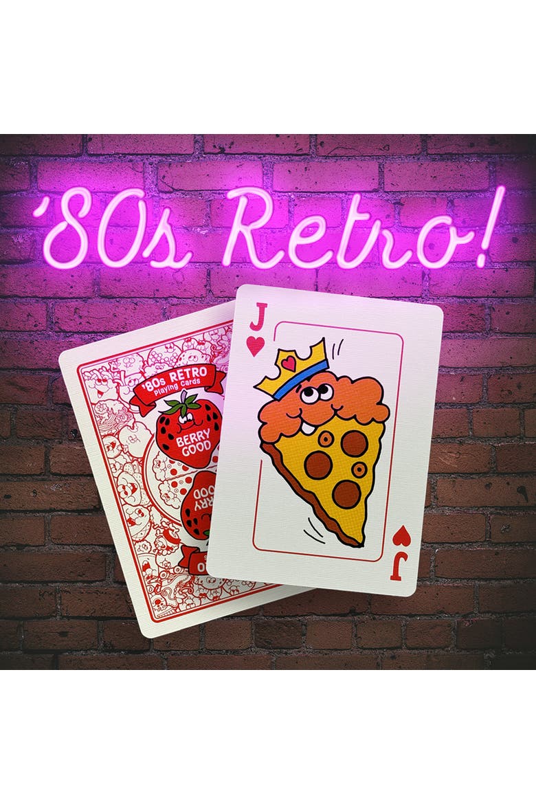 80s Retro Playing Cards, Bonus Collector Card, Alternate, color, Multicolored
